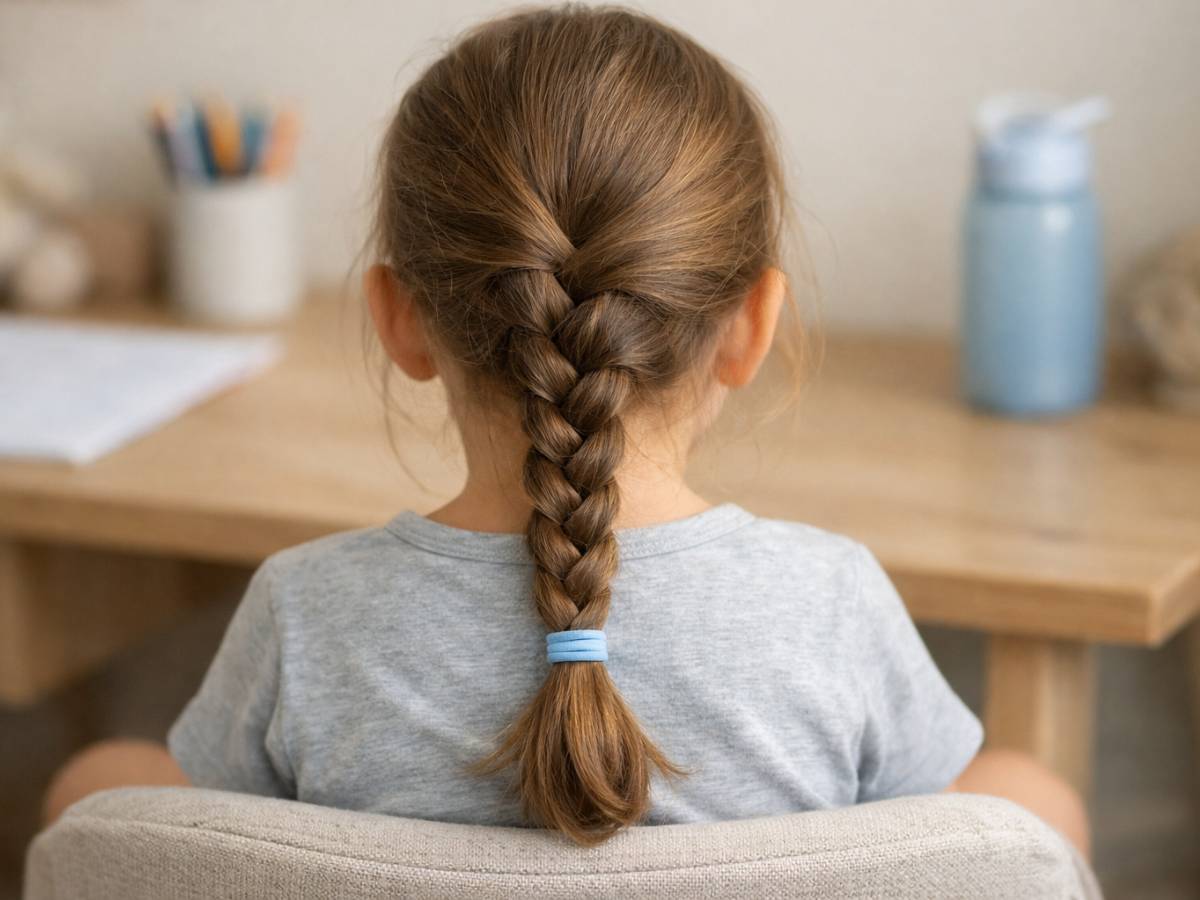 צמה יומיומית ונוחה לילדה לגן ולבית הספר, מחזיקה לאורך היום